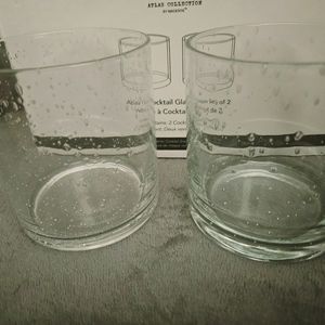 Citrine Atalas cocktail glasses set of 2 NIB